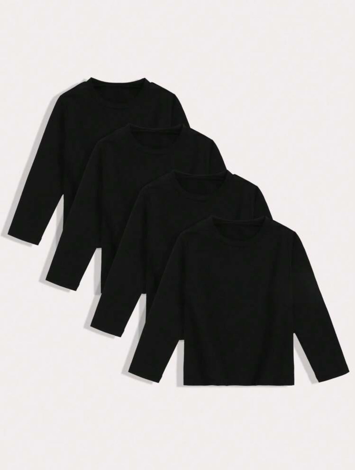 4 black long sleeves