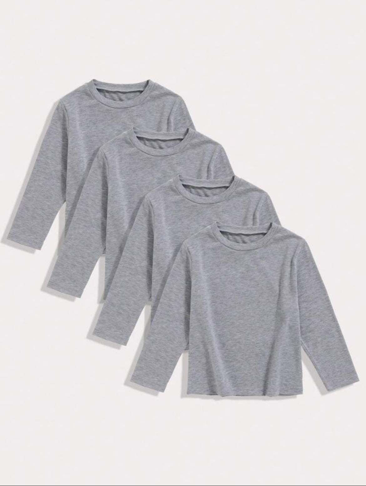 4 grey long sleeves