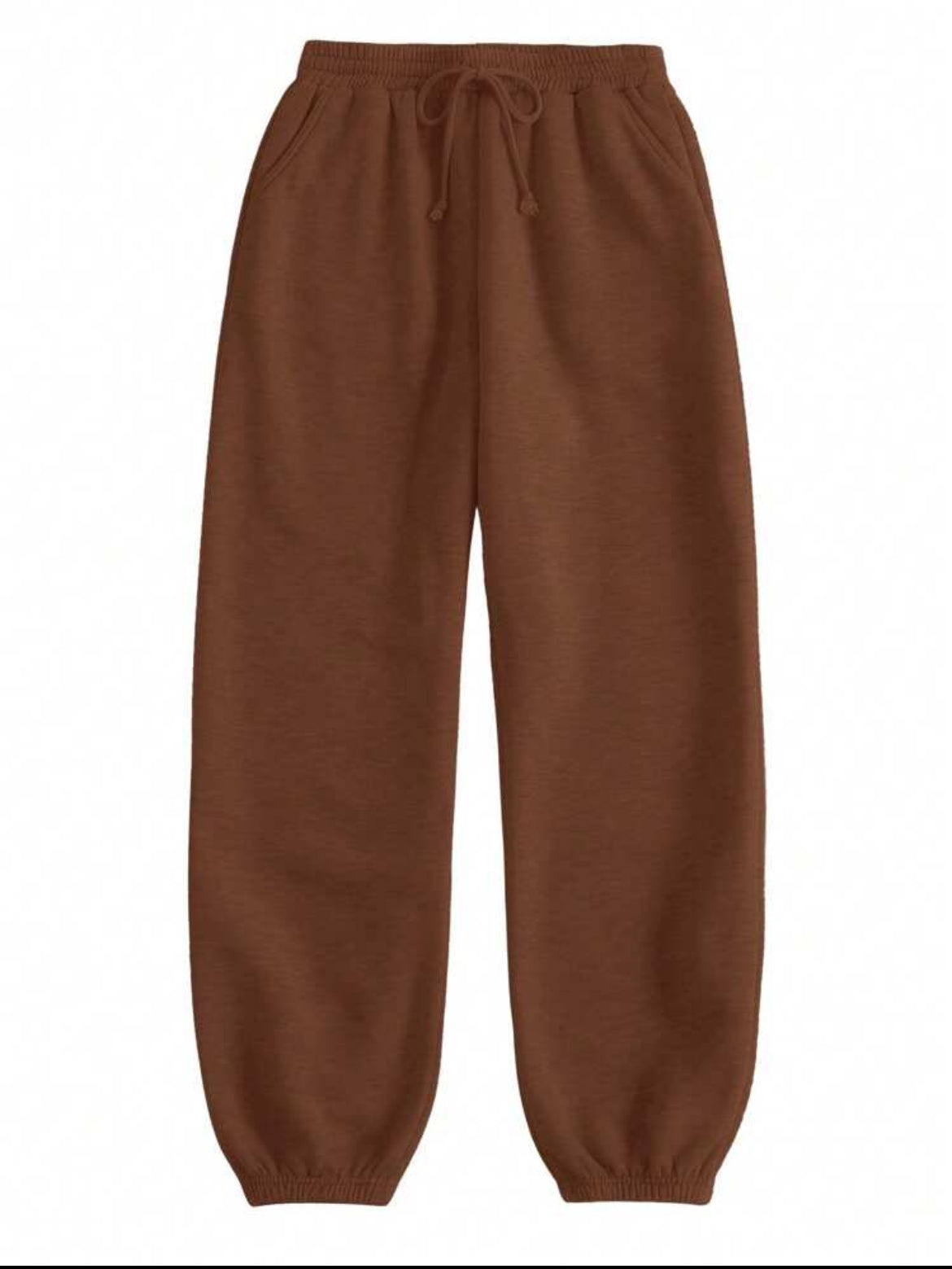 brown sweat pants