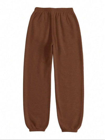 brown sweat pants