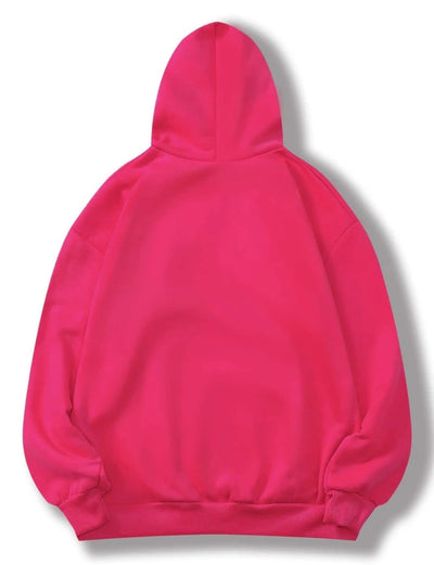 pink hoodie